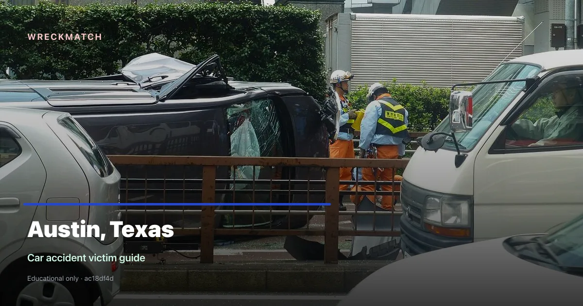 Car accident victim guide — WreckMatch