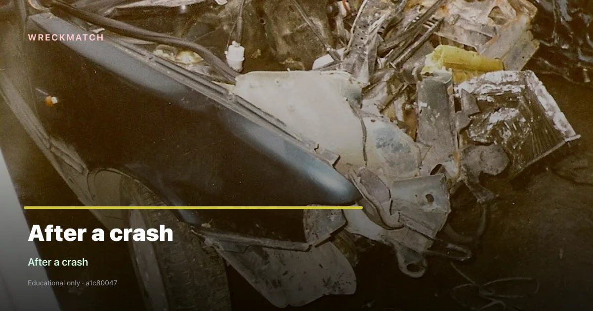 After a car crash guide — WreckMatch
