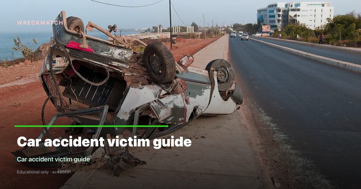 Car accident victim guide — WreckMatch