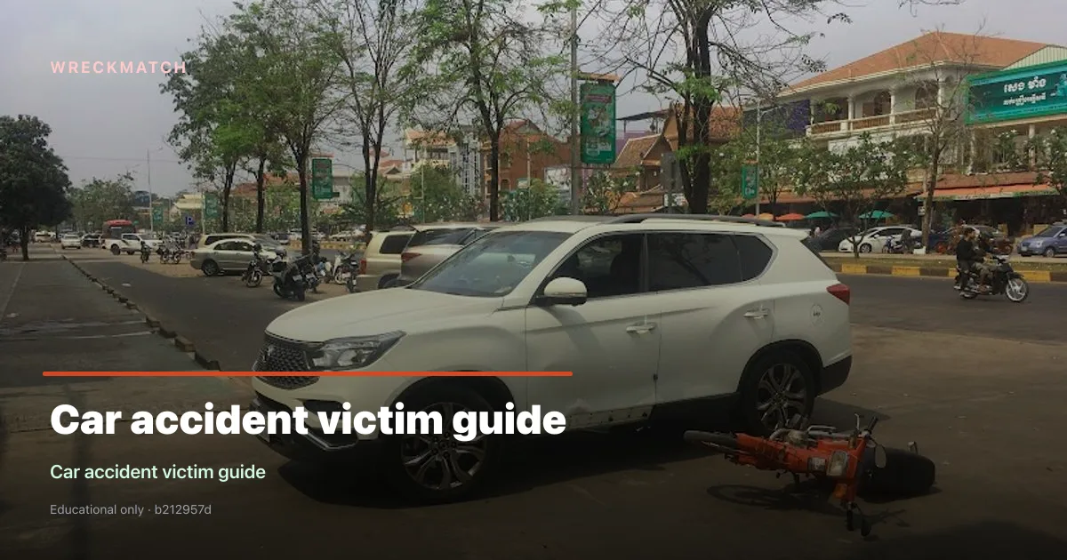 Car accident victim guide — WreckMatch