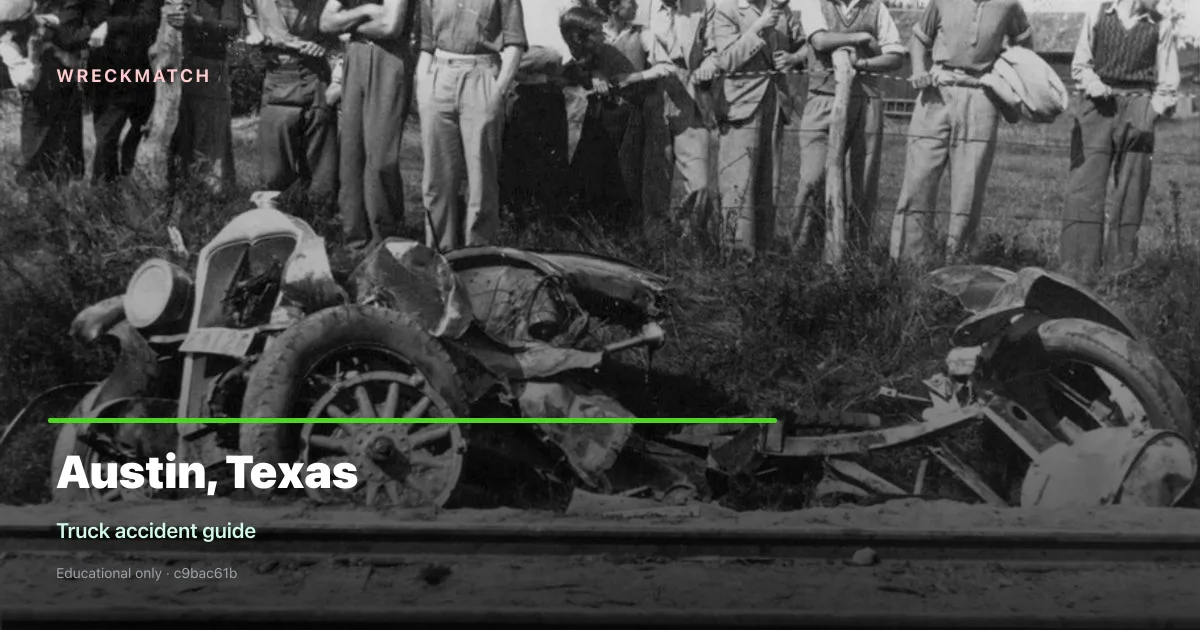 Truck accident legal guide — WreckMatch
