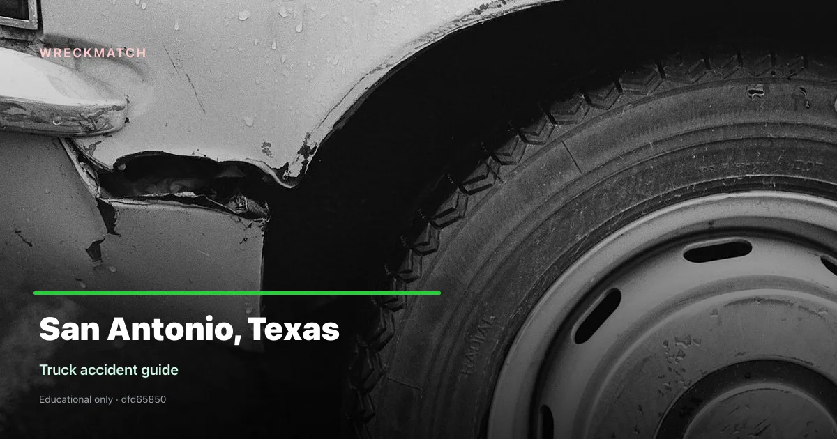 Truck accident legal guide — WreckMatch