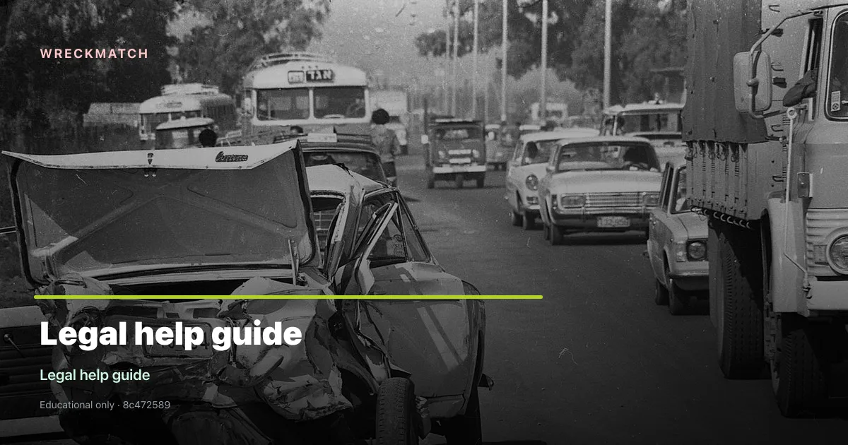 Car accident victim guide — WreckMatch