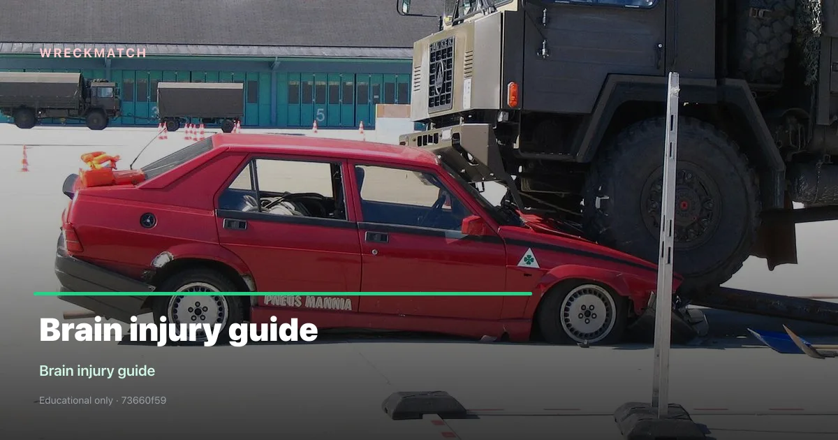 Brain injury legal guide — WreckMatch