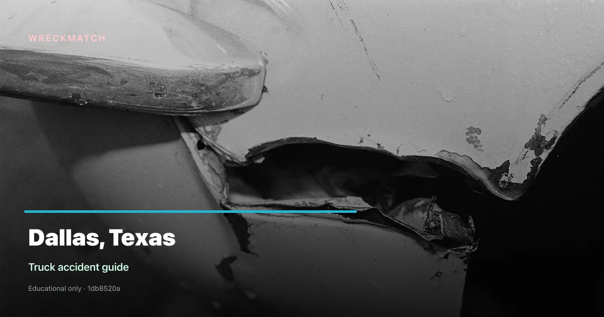 Truck accident legal guide — WreckMatch