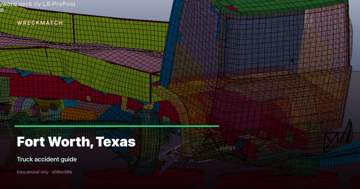 Truck accident legal guide — WreckMatch