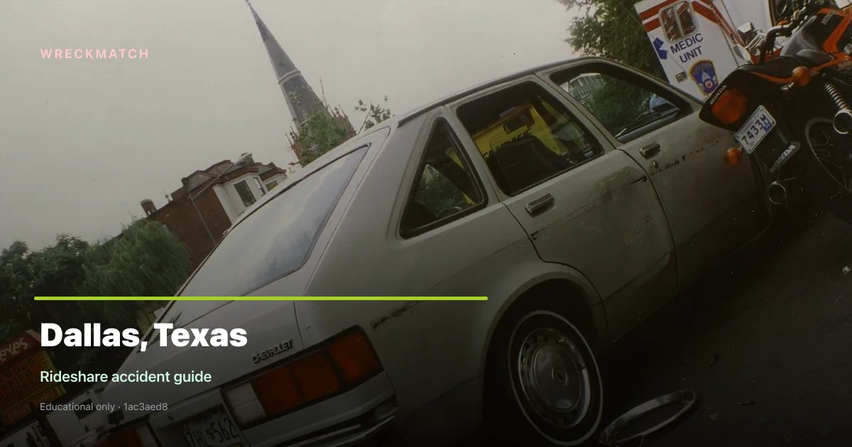 Rideshare accident legal guide — WreckMatch