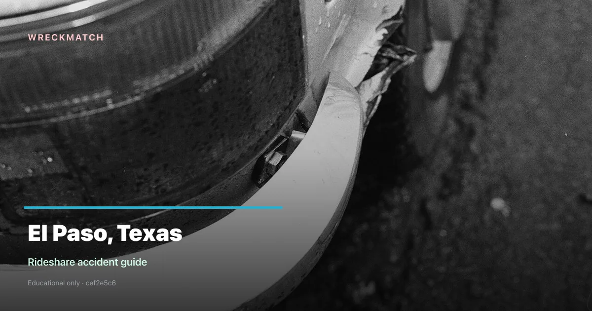 Rideshare accident legal guide — WreckMatch
