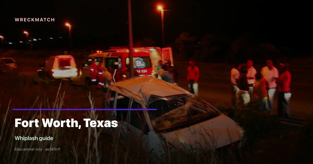 Whiplash injury legal guide — WreckMatch