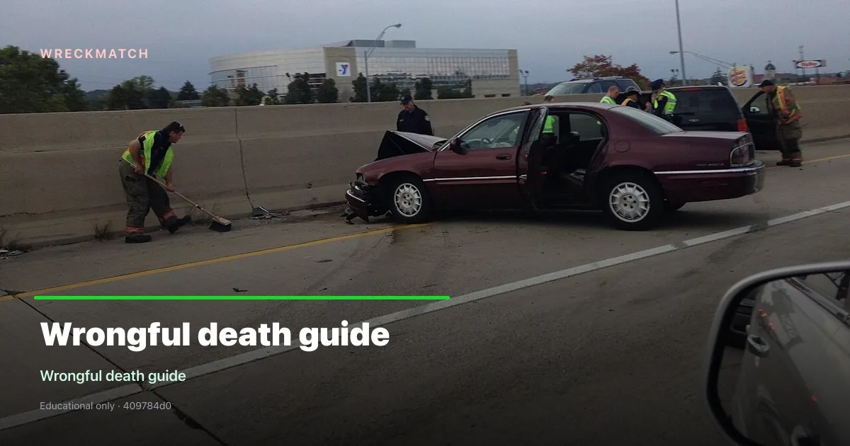 Wrongful death legal guide — WreckMatch